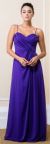 Main image of Wrap Style Ruched Long Formal Evening Bridesmaid Dress